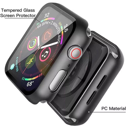 Black For Apple Watch Case Cover iWatch Series 10 46mm Screen Protector