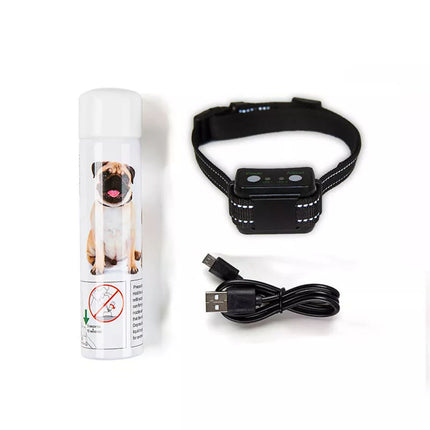 Rechargeable Dog Citronella Anti Bark Spray Collar Training Stop Barking Humane