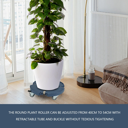 Heavy Duty Plant Pot Caddy Mover Trolley With 4 Wheels Garden Planter Stand