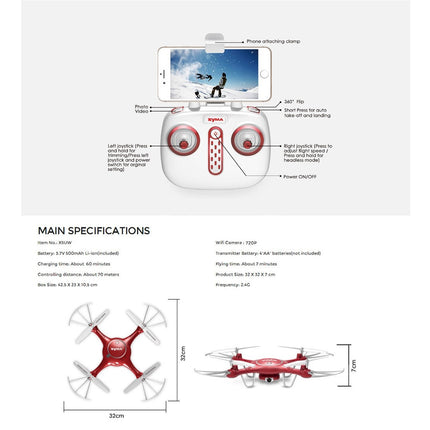 RC Wi-Fi FPV Beginner Drone with 720p HD Camera Mini Drones