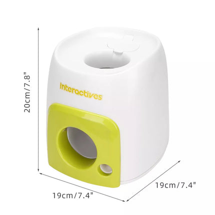 Pet Tennis Ball Machine Launcher Interactive Dog Toys Fetch Thrower Roll Out OZ