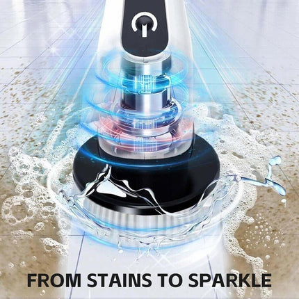 11 In 1 Electric Spin Scrubber Turbo Scrub Cleaning Brush Cordless Rechargeable