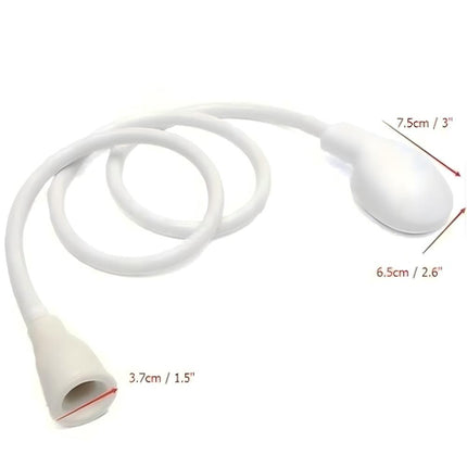 3m Push-On Spray Shower Head Bath Sink Tap Attachment Hose Soft Tube Pet Kids