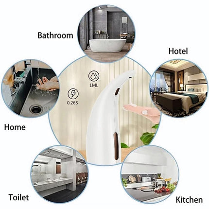 300ml Automatic Soap Liquid Dispenser Touchless Handsfree IR Sensor Hand Washing