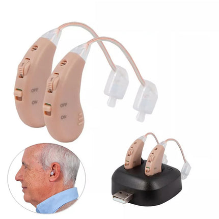 Rechargeable Hearing Aids BTE Ear Aids Hearing Amplifier