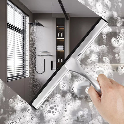 Shower Squeegee Stainless Steel Window Squeegee with Suction Cup