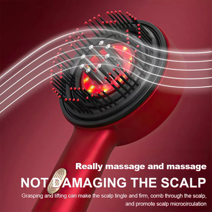 Electric Scalp Massage Comb Hair Growth, Red Light Therapy Brush Head Massager
