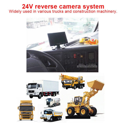 4 PIN Heavy Duty CCD Color Rear View Camera Waterproof IR Night Vision For Truck