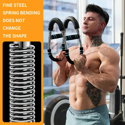 Twister Arm Exerciser Adjustable Training Bar Forearm Triceps Chest Strengthener 30KG