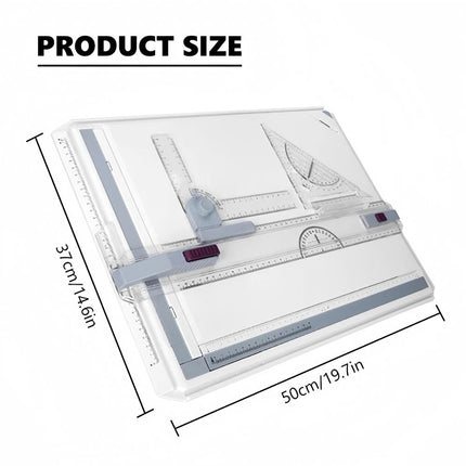 A3 Drawing Board Table Tool Portable Drafting Kit Parallel Motion Adjustable