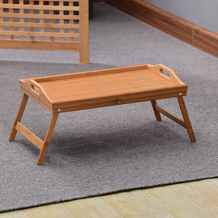 Wooden Bamboo Folding Tray Bamboo Fpld Up Lap Tray Tea Coffee Table Breakfast
