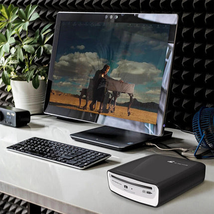 Portable Black External USB 2.0 Interface Car Radio CD/DVD Dish Box Player Cable