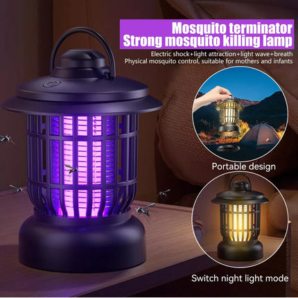 Mosquito Catcher Lamp Insect Killer Electric LED Light Fly Bug Zapper Trap USB