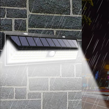 2 pcs 118 LED Solar Motion Sensor Light Outdoor Garden Security Lamp Floodlight