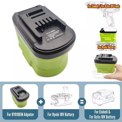 Battery Converter Adapter for Ryobi 18V battery to for Ozito 18V Cordless Tools