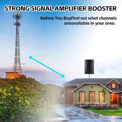 1080P Digital TV Antenna 5600 Miles Range Signal Booster Amplifier HDTV Indoor