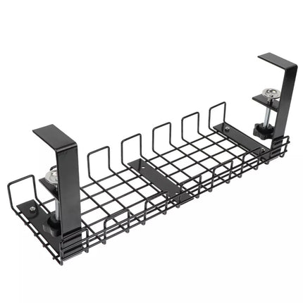 Under Desk Cable Management Tray Organizer for Wire Cord Power Charger Plugs