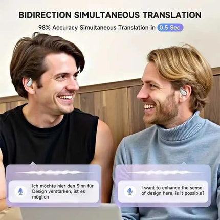 Smart Translation Earbuds 144 Languages AI Instant Translate Bluetooth Headphone