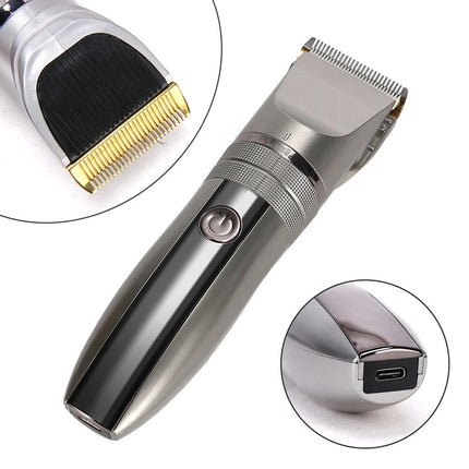 Professional Electric Hair Clippers Men Rechargeable Beard Trimmer Haircut Kits