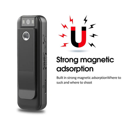 1080P Body Camera Led Night Vison Camcorder Cam Video Recorder with Back Clip