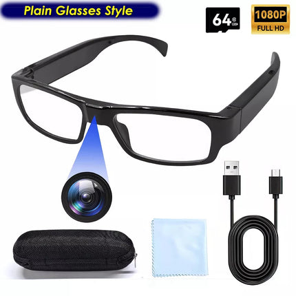 Mini Glasses Camera Wearable Security Camera 1080P Video Recorder Sports Camera
