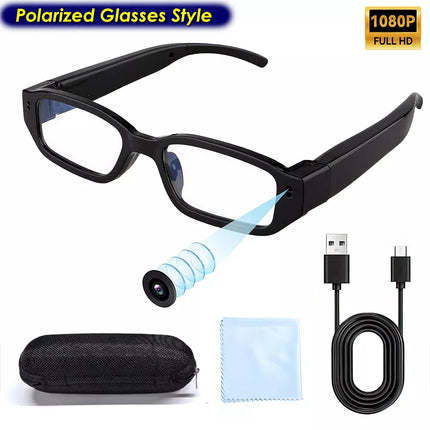 Mini Glasses Camera Wearable Security Camera 1080P Video Recorder Sports Camera
