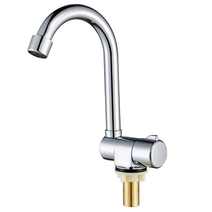 Single Cold Water Tap 360° Rotation 1/2inch Mounting Faucet For RV Motorhome