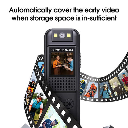 1080P Body Camera Led Night Vison Camcorder Cam Video Recorder with Back Clip