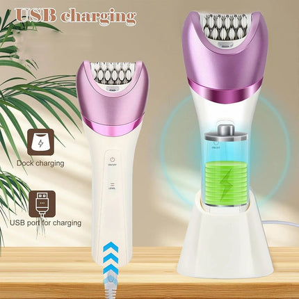 6 in 1 Epilator Women Instant Pain Free Electric Hair Removal Remover Body Face