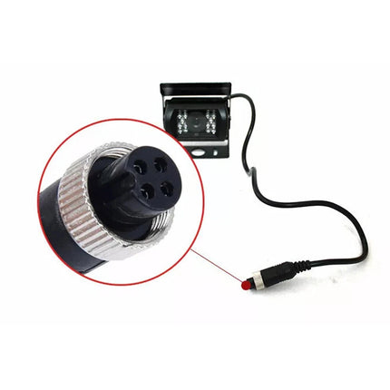 4 PIN Heavy Duty CCD Color Rear View Camera Waterproof IR Night Vision For Truck