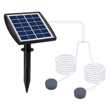 1pcs Outdoor Solar Oxygenator Aquarium Pond Fish Tank Aerator Air Pump Oxygen Stone