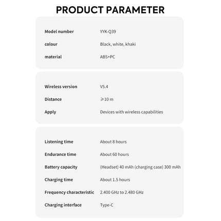 Smart Translation Earbuds 144 Languages AI Instant Translate Bluetooth Headphone