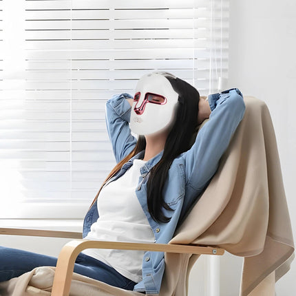 Rechargeable Facial LED Mask 7 Colours LED Photon Therapy Beauty Mask Skin
