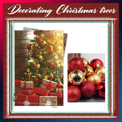 Christmas Xmas Party Wedding Tree Baubles Balls Hanging Ornament Decorations 8cm