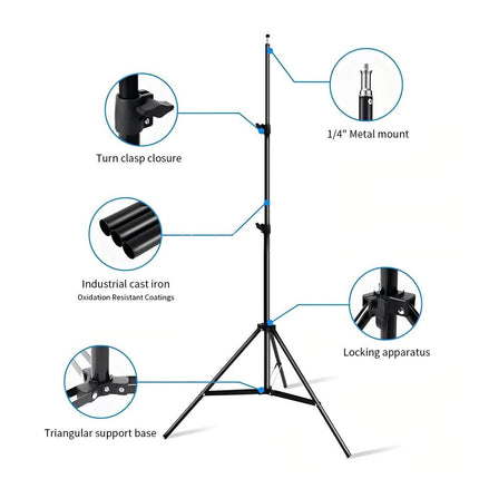 45W Dimmable LED Beauty Light Stand Makeup Live Eyelash Extensions Tattoo Studio