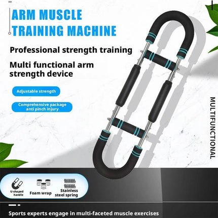 Twister Arm Exerciser Adjustable Training Bar Forearm Triceps Chest Strengthener 30KG