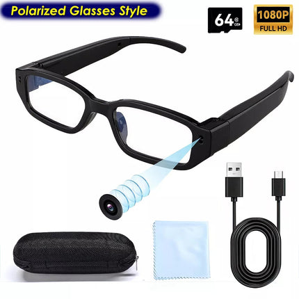 Mini Glasses Camera Wearable Security Camera 1080P Video Recorder Sports Camera