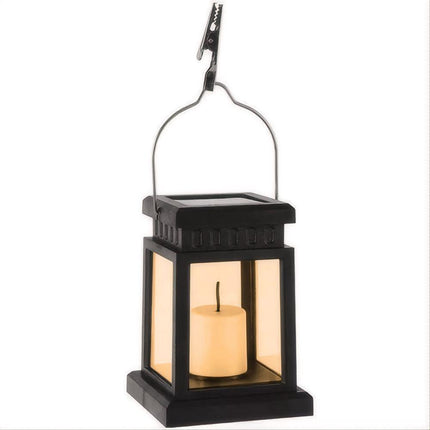 2 Lights Waterproof LED Solar Powered Hanging Lantern Light Outdoor Garden Table Lamp