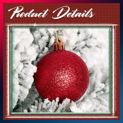 Christmas Xmas Party Wedding Tree Baubles Balls Hanging Ornament Decorations 8cm