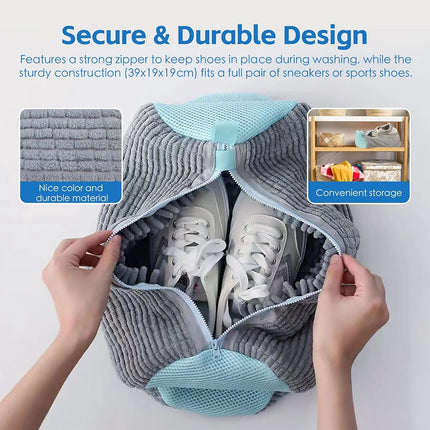 Durable Shoe Laundry Bag for Washing Machine Cleaning All Shoe Types And Sizes