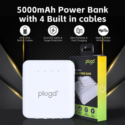 Portable 5000mAh Mini Power Bank Battery Charger USB LED For Mobile Phone