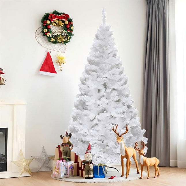 Artificial Christmas Tree Xmas Pre Lit Decorations Lush Leaves with LED Lights 5T