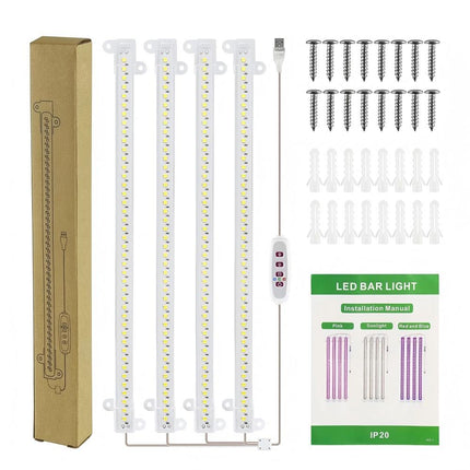 LED Grow Light Tube Strip Full Spectrum Lamp For Indoor Plant Flower Veg Growing