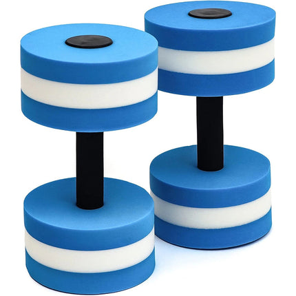 2Pcs Floating Dumbbells Water Dumbbells Aquatic Aerobics Exercise Pool Fitness
