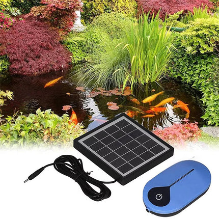 Auto Day/Night Solar Powered Oxygenator Air Pump Oxygen Aerator Fish Pond Pool