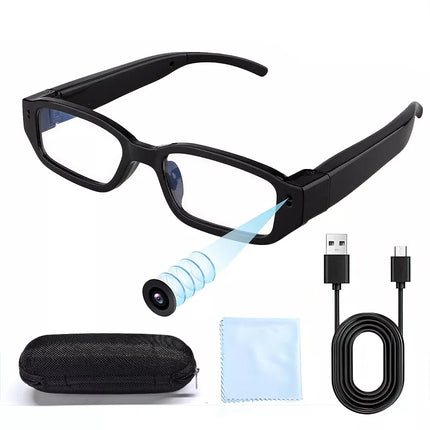 Mini Glasses Camera Wearable Security Camera 1080P Video Recorder Sports Camera