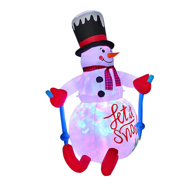 Tinseltown 1.8M Christmas Inflatable Snowman Decoration Xmas LED Light Outdoor