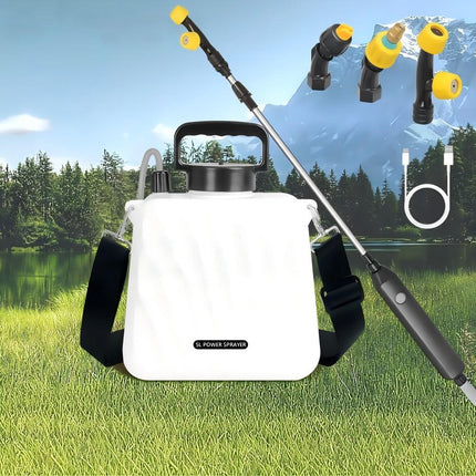 USB Powered Electric Pressure Sprayer 5L Backpack with Adjustable Rod