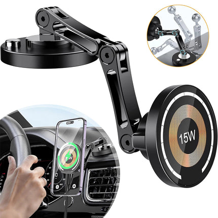 For MagSafe Car Mount Charger 15W Magnetic Phone Charger Holder for iPhone 15 14