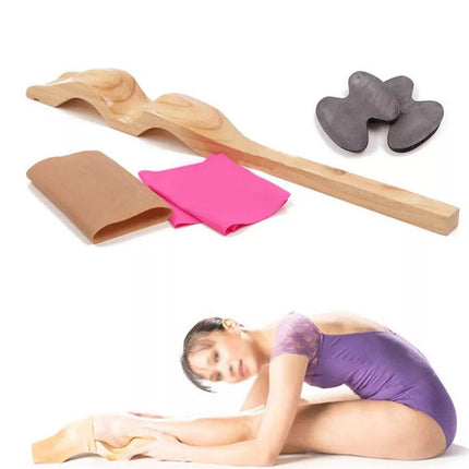 Ballet Foot Stretcher Stretch Elastic Band Dance Gymnastics Arch Enhancer Wooden